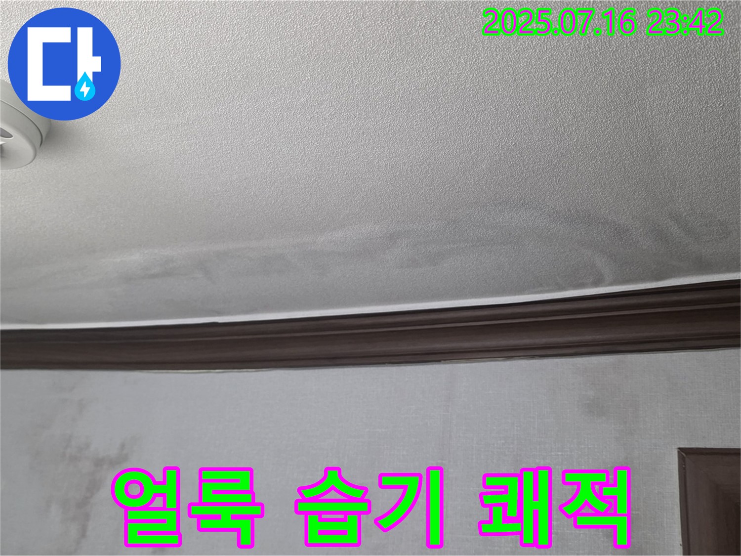 강북구 미아동 빌라 누수 현장 - 누수로 인한 천장 얼룩과 습기를 완벽하게 해결하고 쾌적한 공간으로 만들었습니다.