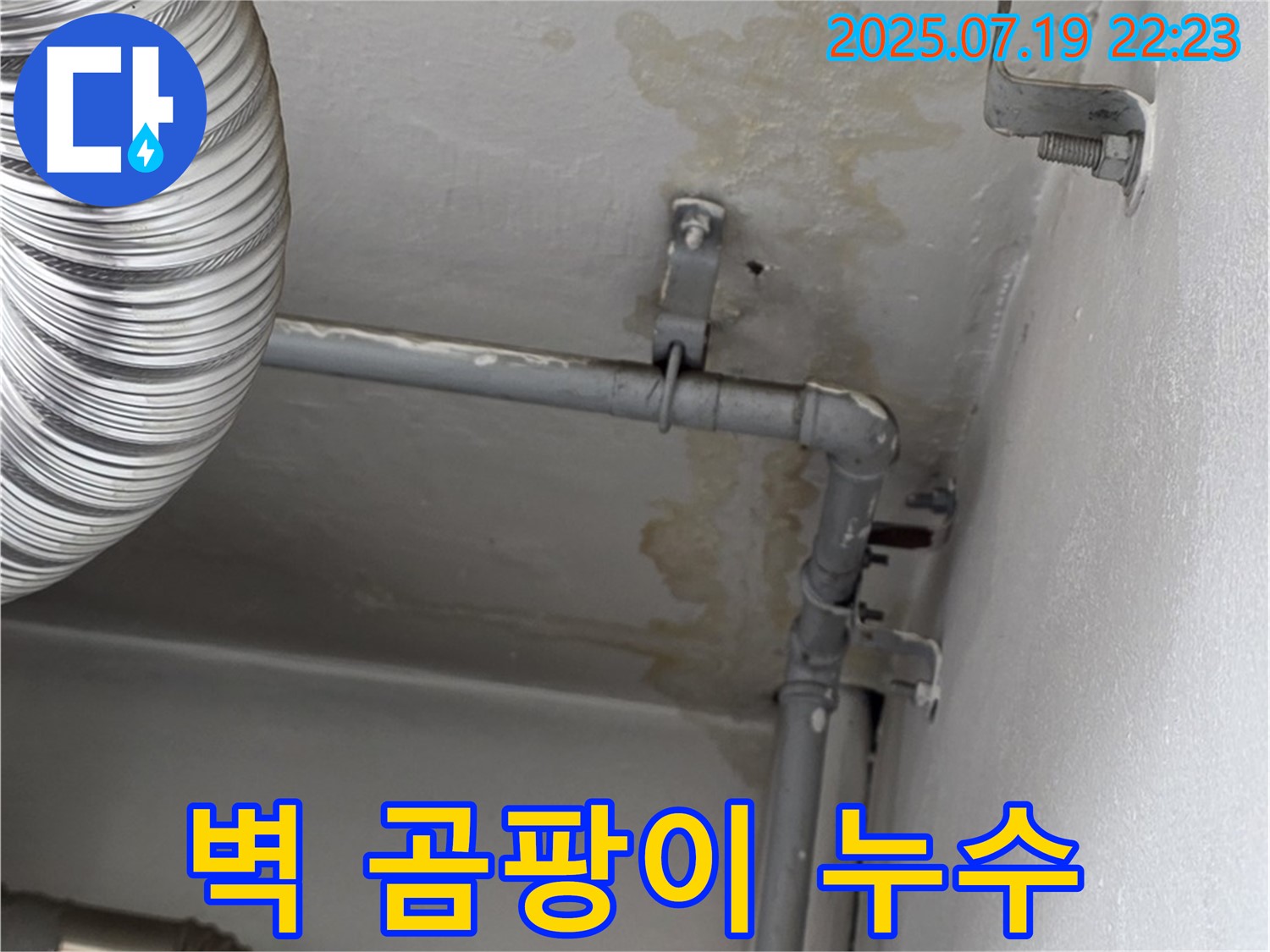 벽 곰팡이 발생 - 누수 원인 제거와 곰팡이 제거 시공으로 쾌적한 환경 조성!