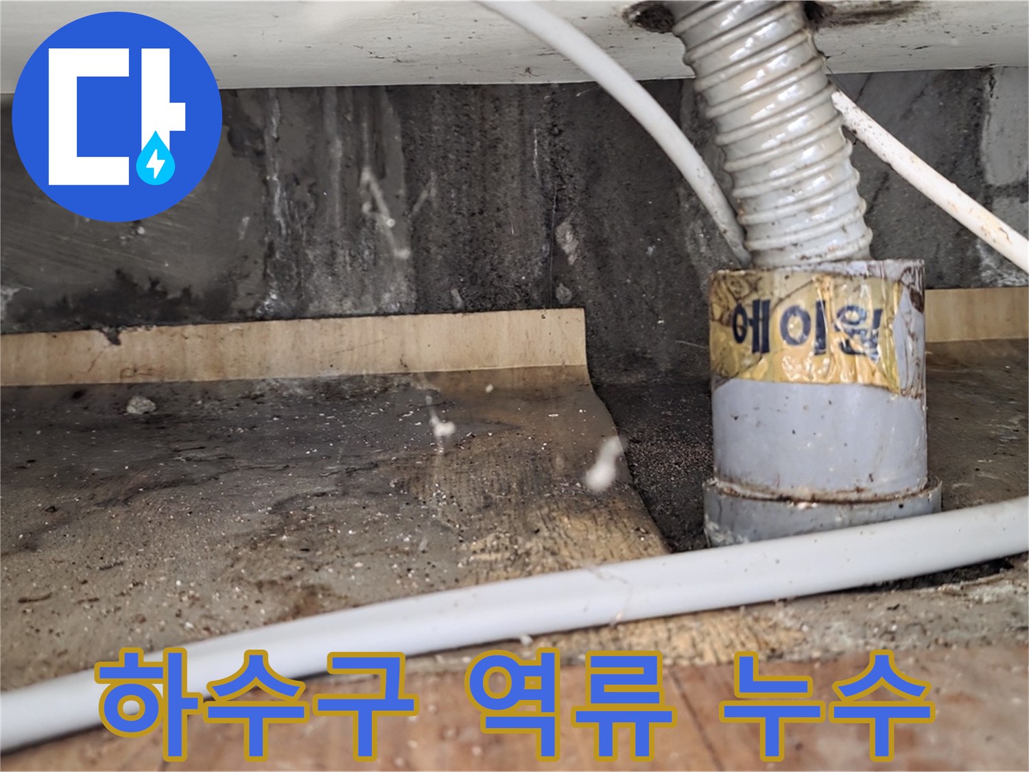 하수구 역류로 인한 누수 - 남양주 진건읍 사릉리 누수탐지 전문 업체에서 확실하게 해결해 드립니다.