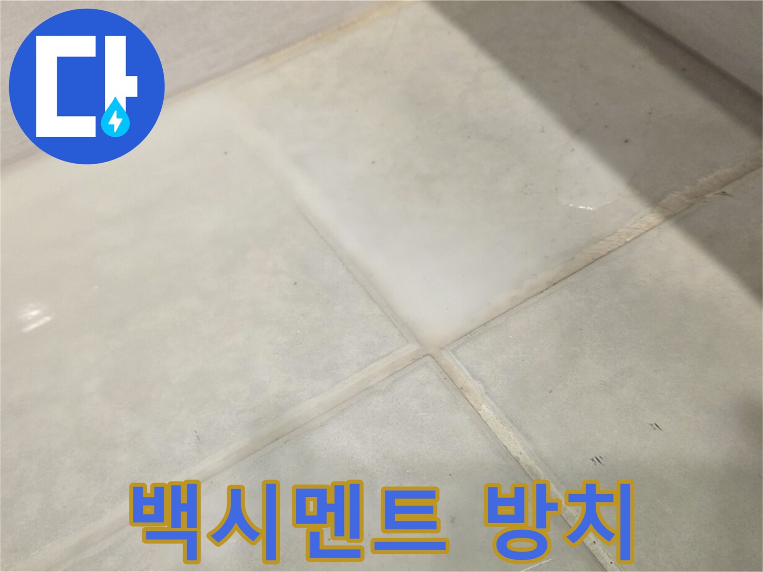 과천시 문원동 욕실 누수 해결 - 백시멘트 문제 방치하면 큰일