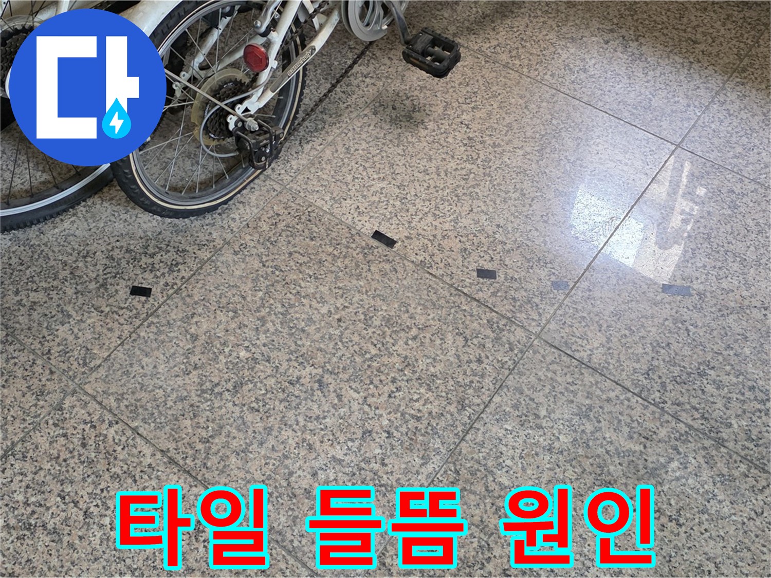 동산동 누수 - 대리석 타일 들뜸, 누수탐지로 원인 분석