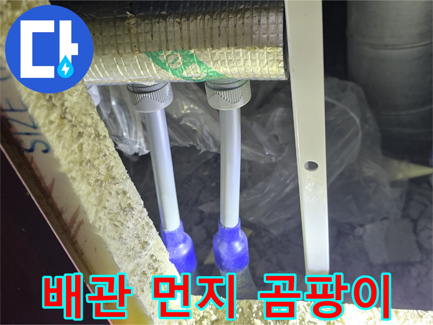 삼숭동 양주자이 누수 - 배관 연결 부속 주변 먼지 뭉침 및 곰팡이 초기 발생 여부 정밀 검사 진행