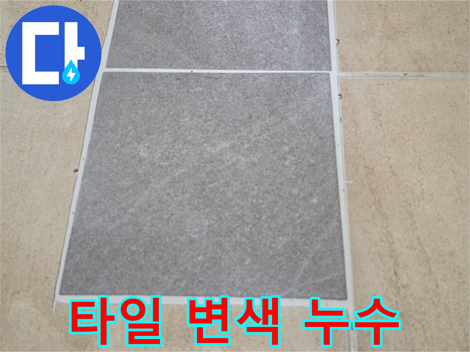 양주 삼숭동 아파트 - 거실 타일 변색 - 누수 가능성을 꼼꼼하게 점검하고 있습니다.