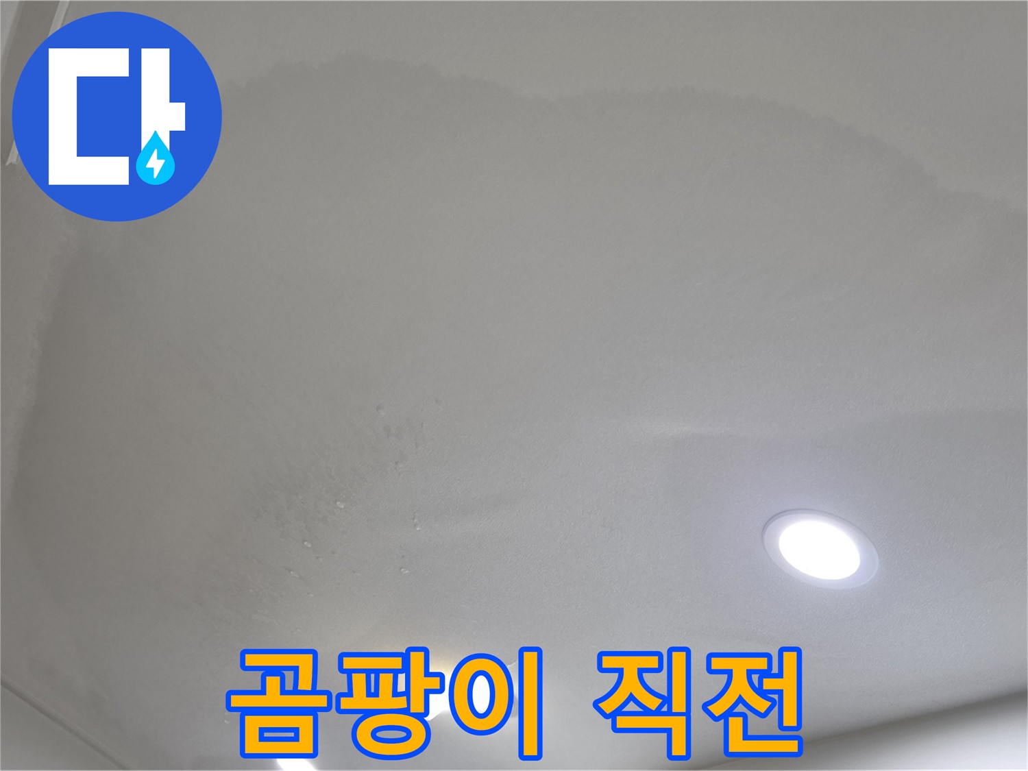 양주 삼숭동 자이 107동 - 축축한 천장 - 곰팡이 발생 직전