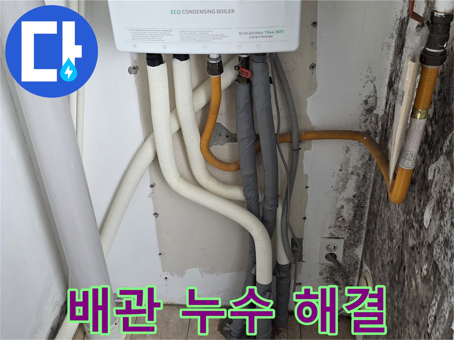 성북구 길음동 아파트 보일러실 누수 - 곰팡이 문제 해결 및 배관 교체 후기