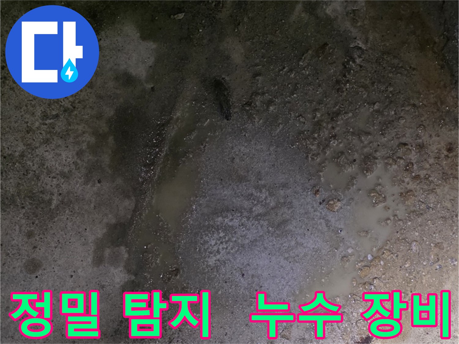 철원군 서면 와수리 누수 현장 - 첨단 장비를 이용한 정밀 누수 탐지 작업 중입니다.