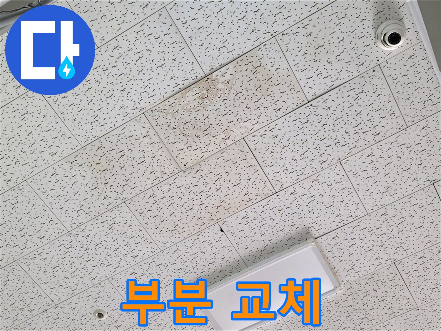 김포 장기동 누수 - 텍스 천장 부분 교체 가능 여부 및 장단점
