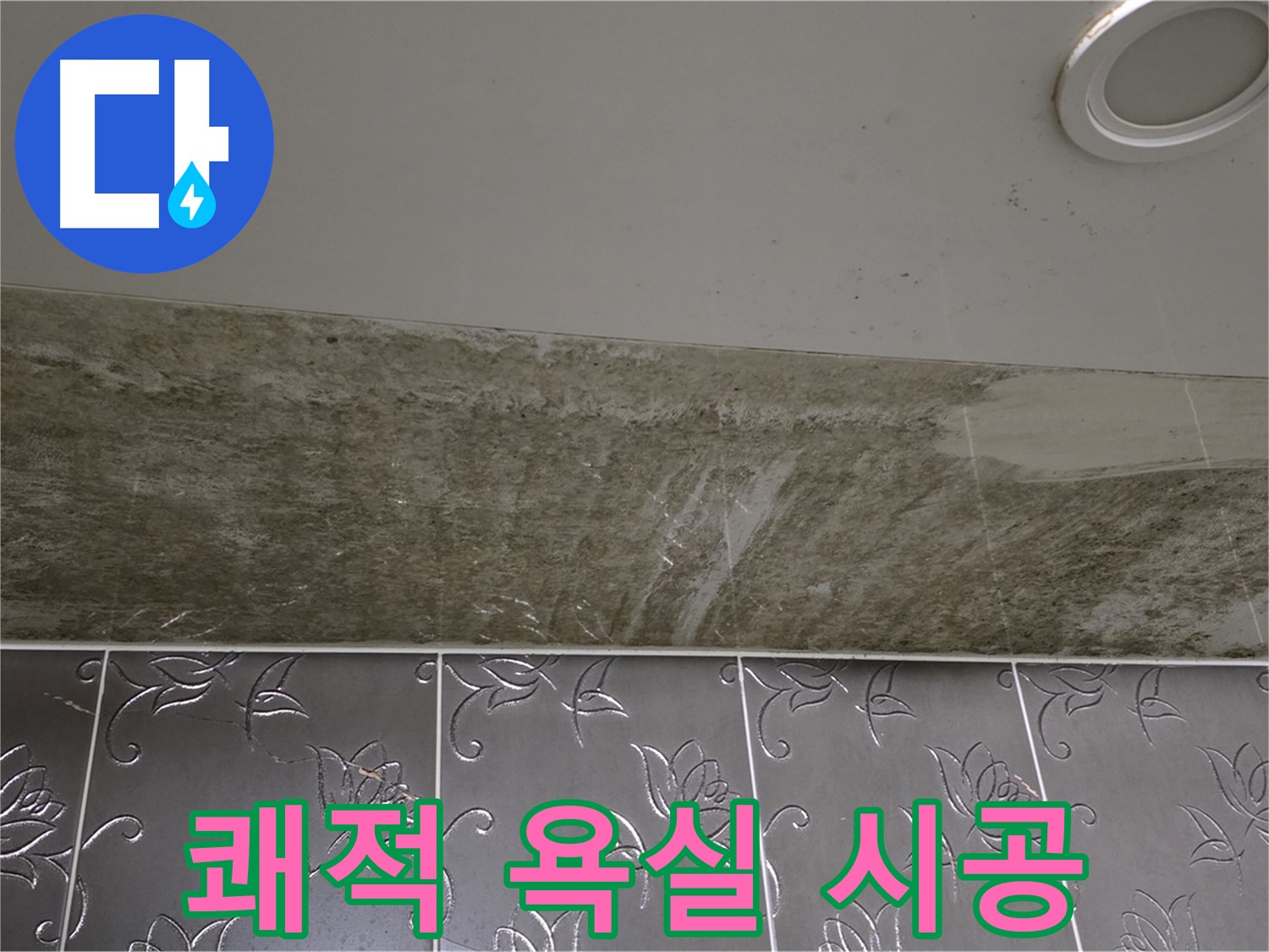 곰팡이 심한 욕실 - 곰팡이 싹 OUT! 쾌적한 욕실, 확실하게 책임지고 시공해 드립니다!