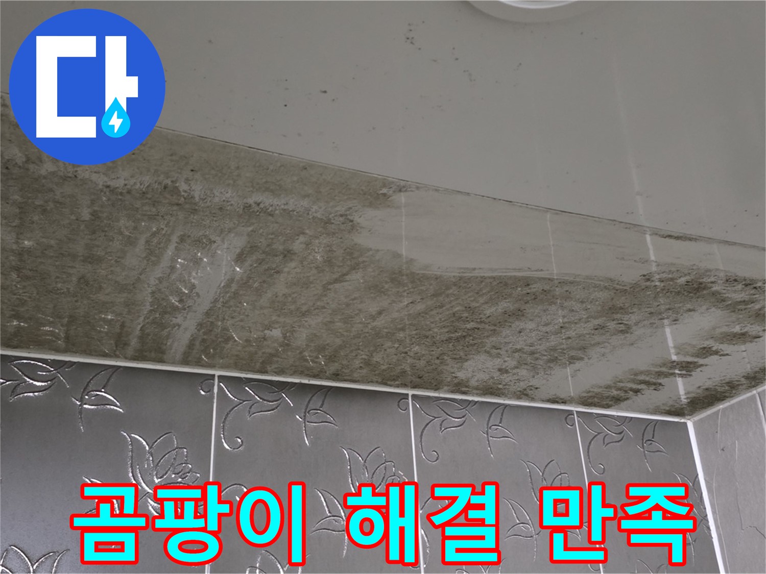 곰팡이 욕실 - 완벽하게 해결된 후 고객님의 만족!