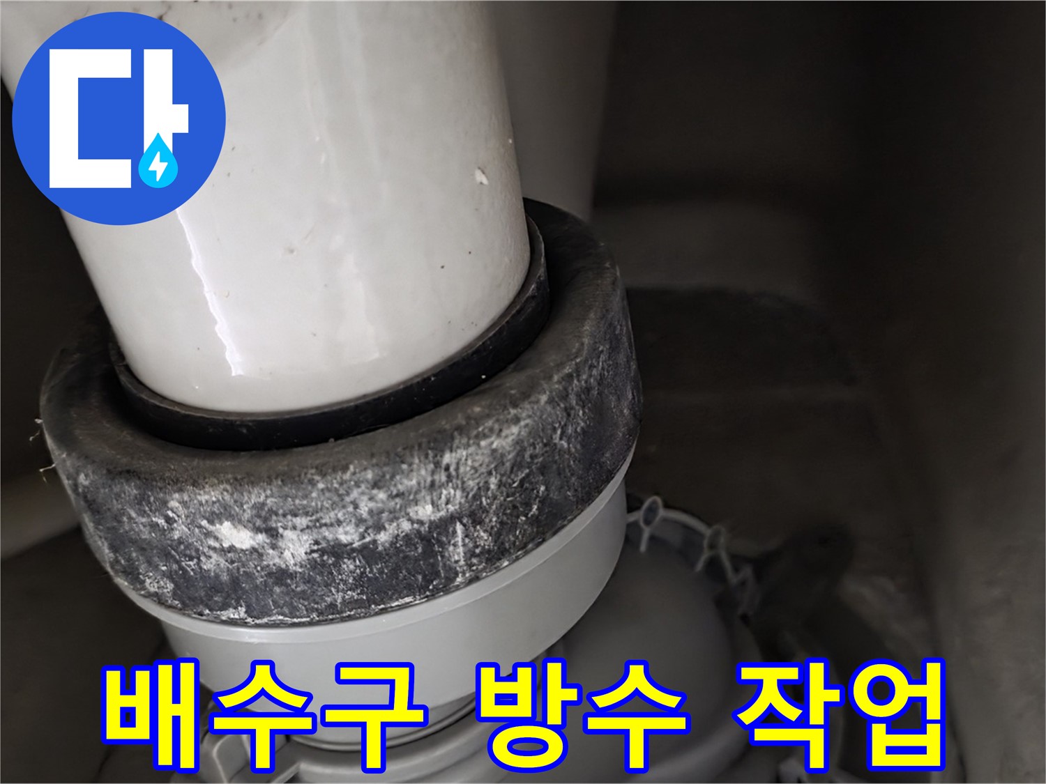 성남 분당 운중동 산운마을 변기 - 배수구 주변 방수 작업 꼼꼼하게 진행