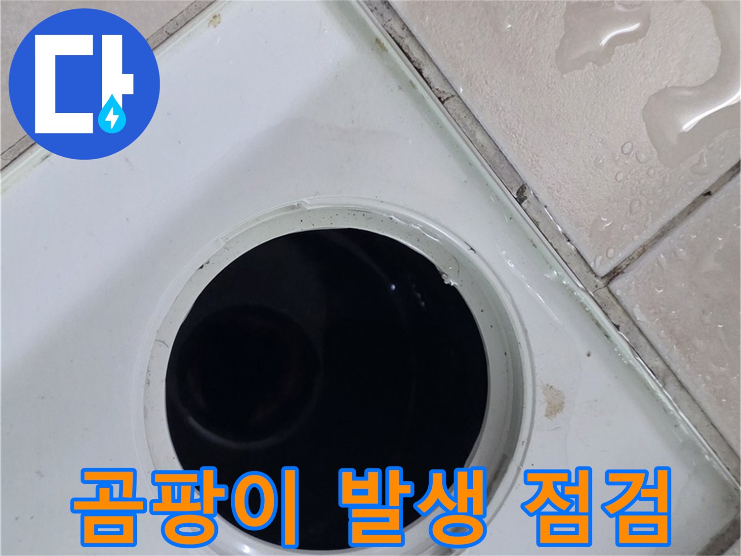 양주 서광아침의빛아파트 누수 - 욕실 배수구 주변 곰팡이 발생 원인을 꼼꼼하게 점검합니다.