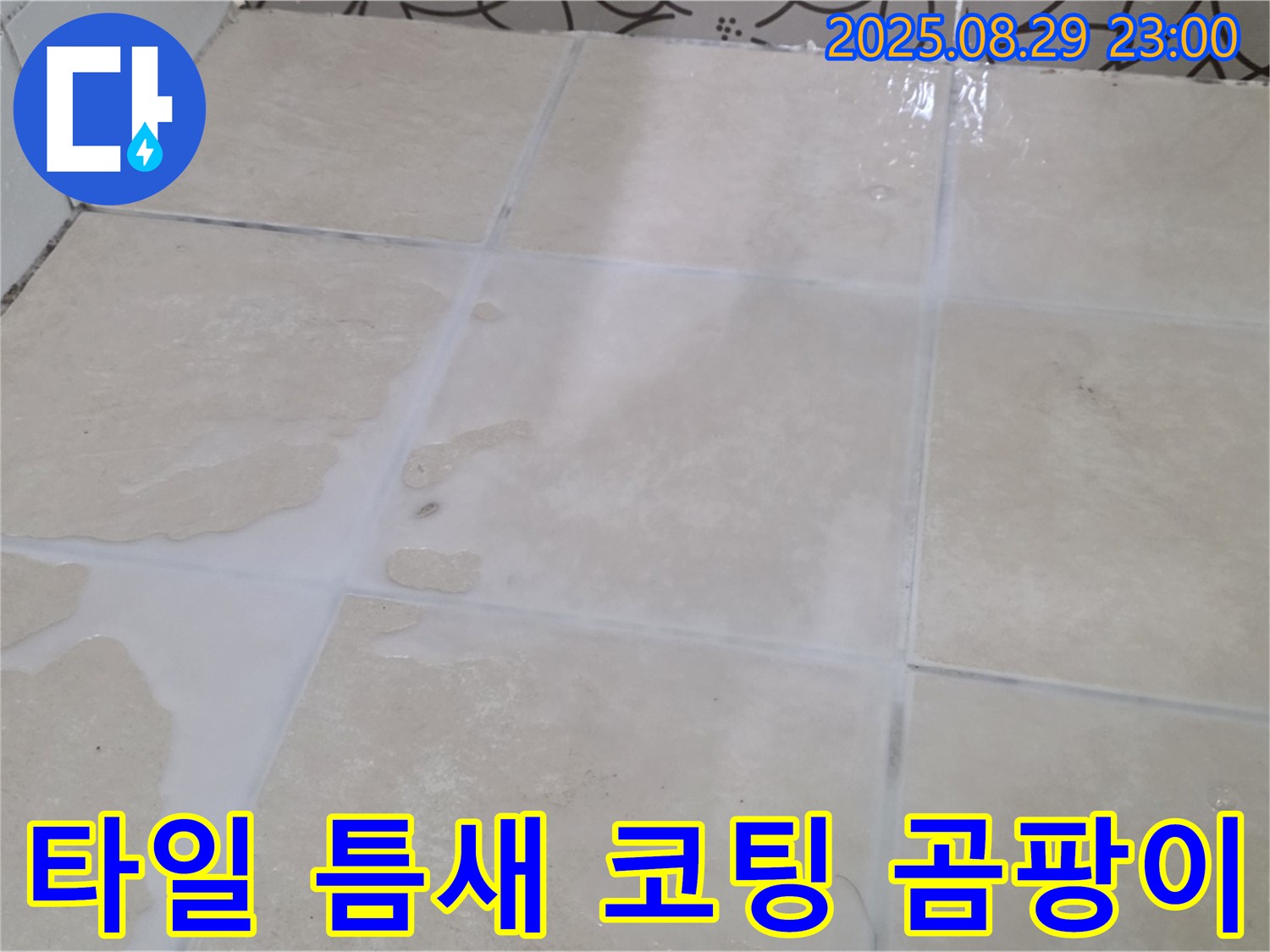 양주 서광아파트 욕실 - 타일 틈새 코팅으로 곰팡이와 누수 동시 해결