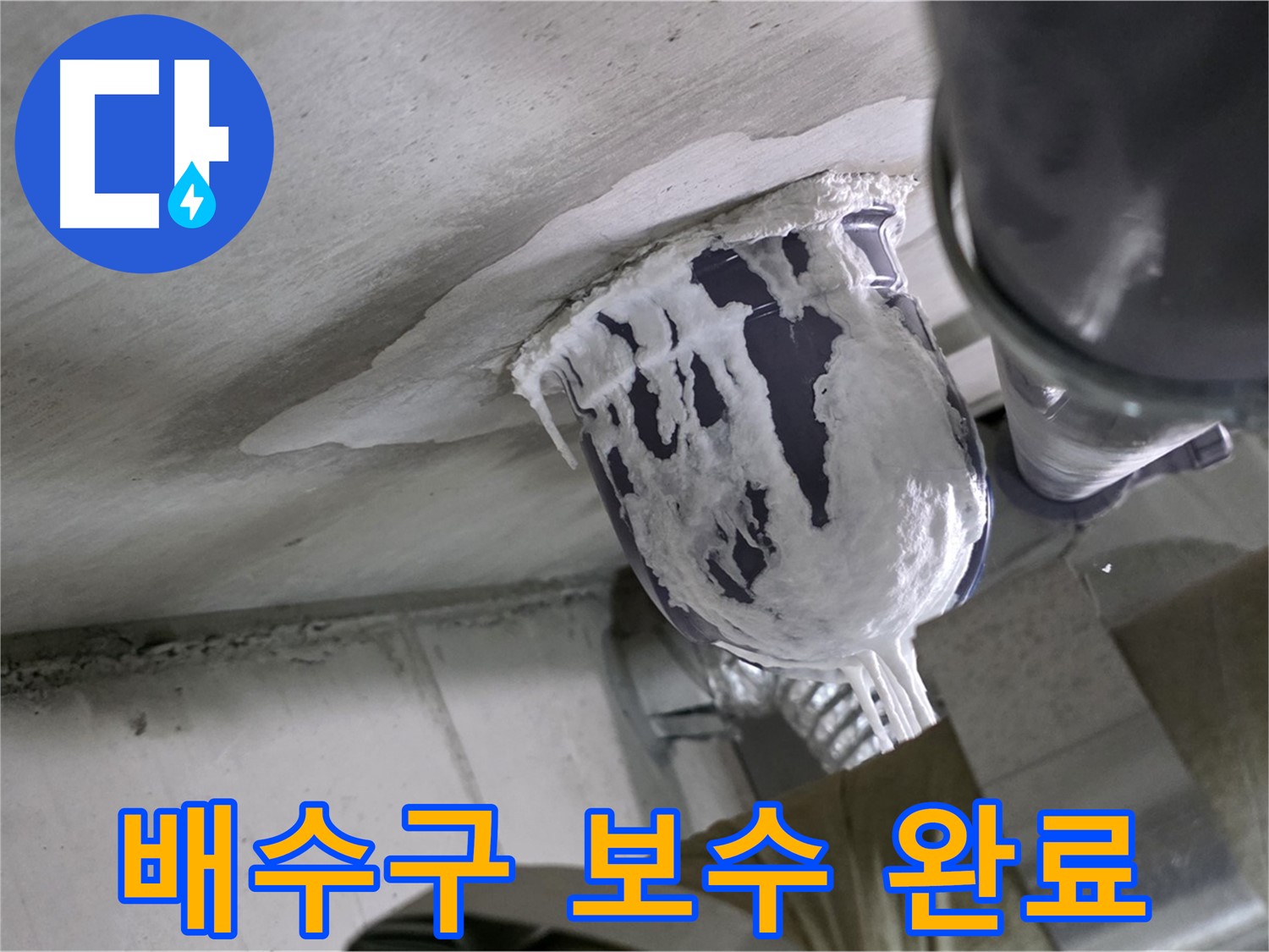 분당 운중동 산운마을 - 꼼꼼한 배수구 보수로 누수 완벽 해결 완료