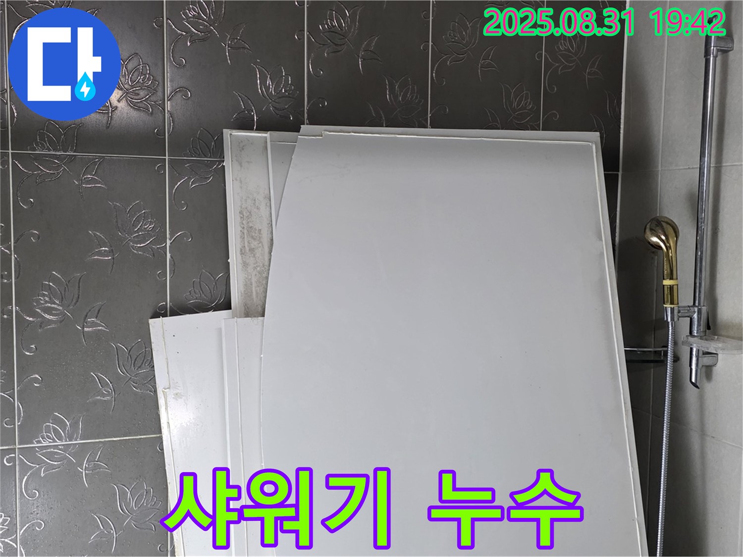 분당 운중동 산운마을 샤워기 교체 중 벽 속 누수 발견 - 예상치 못한 상황