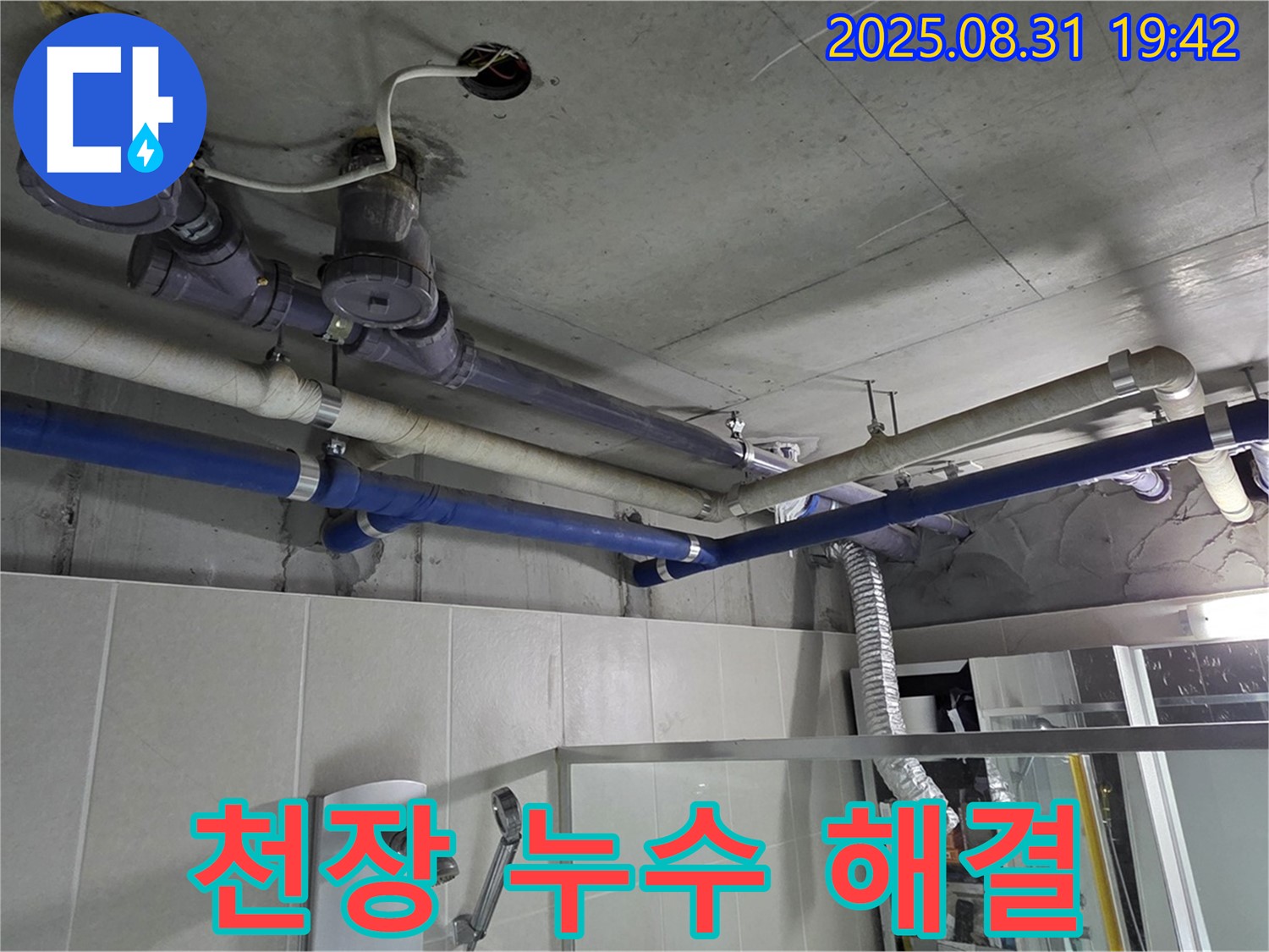 분당 운중동 산운마을 욕실 천장 누수 - 신속하고 정확하게 누수 문제를 해결해드립니다. 고객 만족 100%!