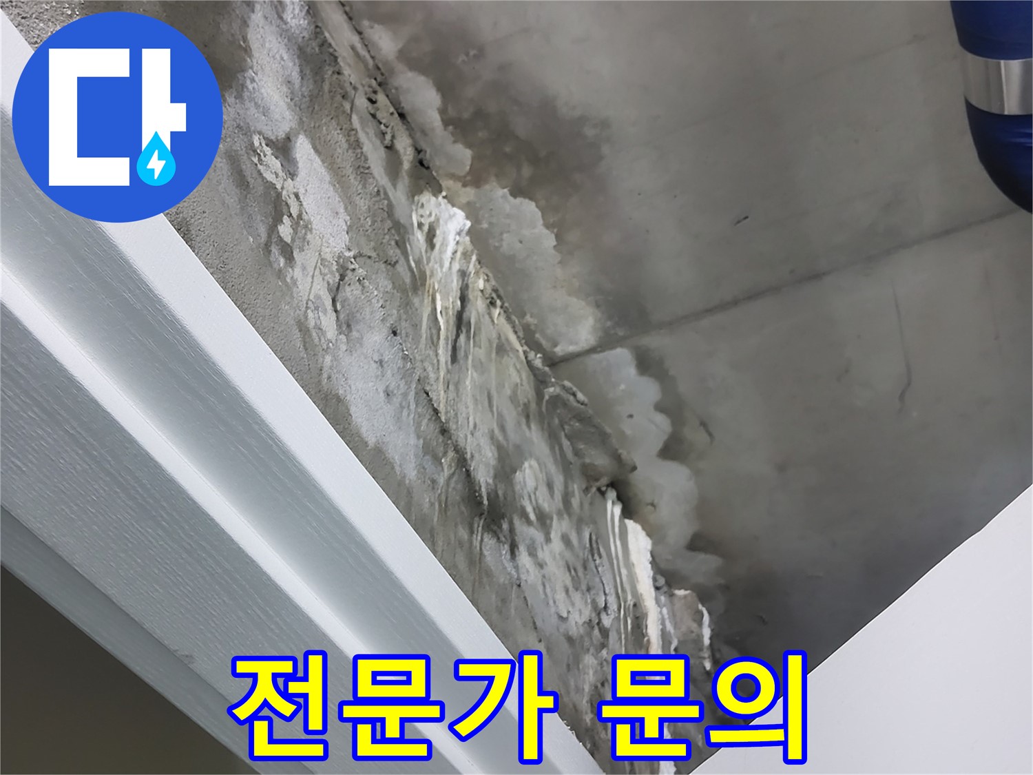 분당 운중동 - 천장 누수 - 석회수 발생 시 - 전문가에게 문의