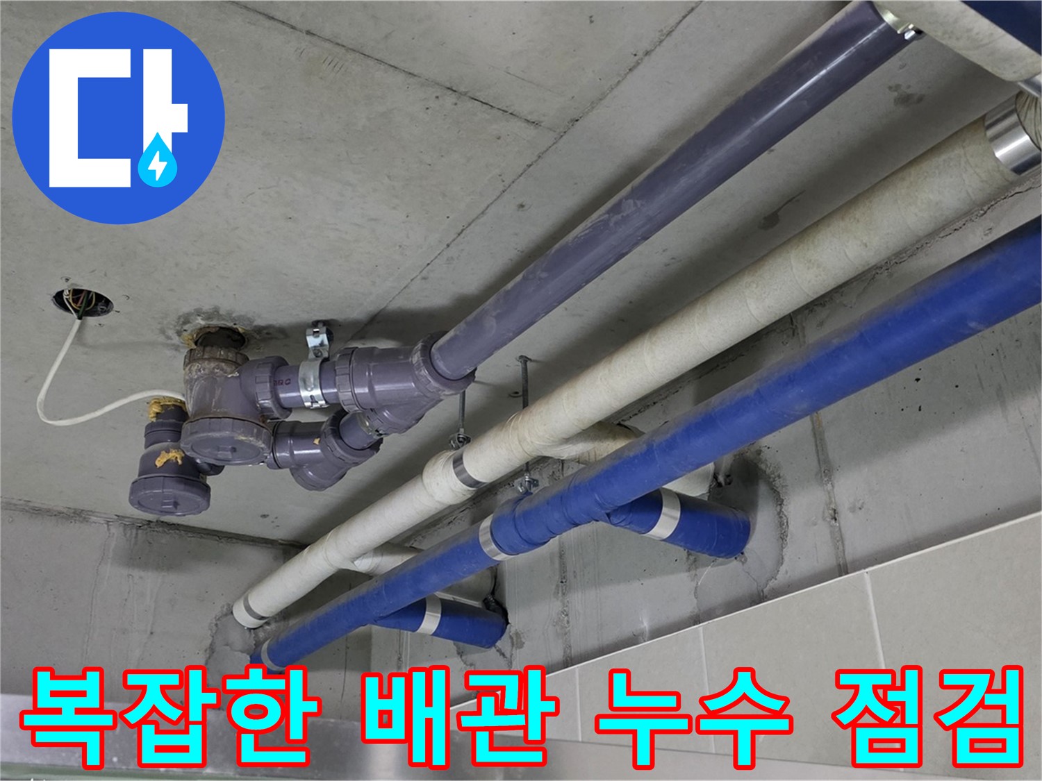 성남 분당 상가 복잡한 배관 누수 점검 - 꼼꼼한 확인과 완벽한 해결
