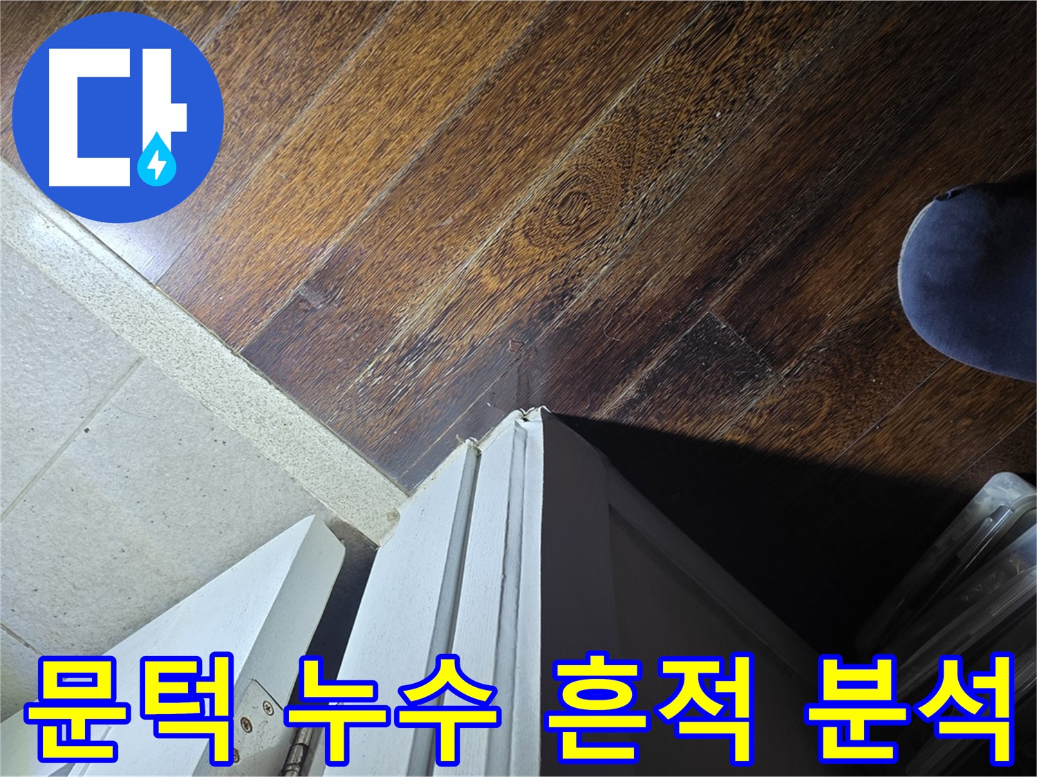 성남 분당 아파트 누수 - 운중동 산운마을 문턱 아래 누수 흔적 꼼꼼 분석