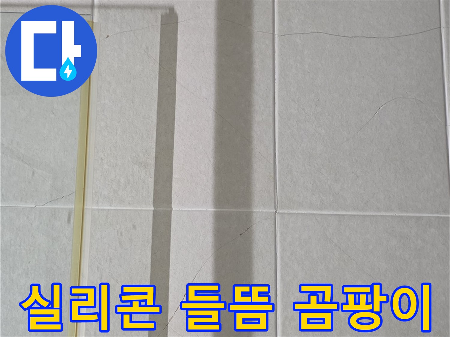 운중동 산운마을 샤워부스 - 벽면 타일 틈새 누수, 실리콘 들뜸 및 곰팡이 발생