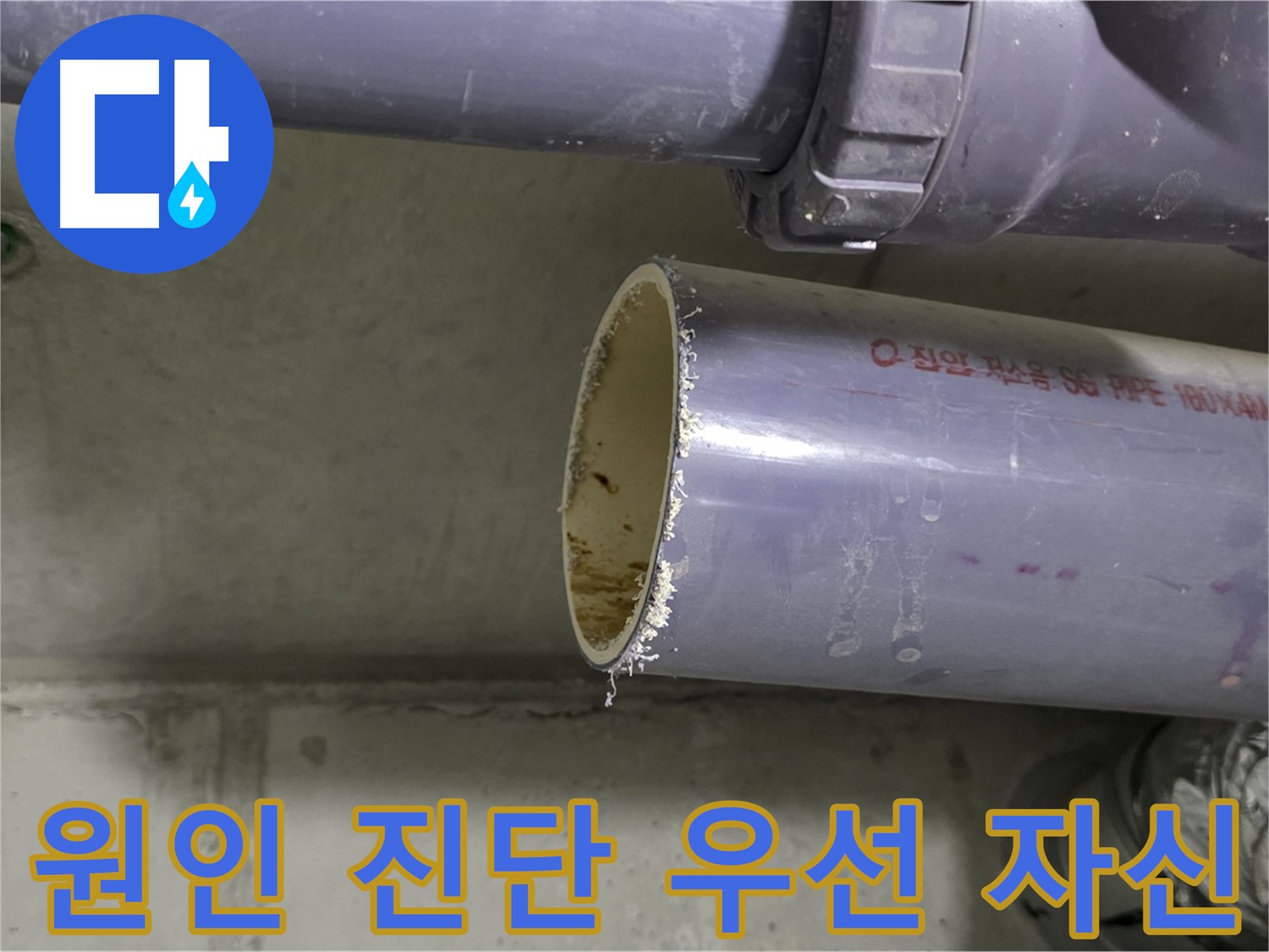 운중동 산운마을 아파트 누수 현장 - 첨단 장비를 사용하여 누수 지점을 정확하게 진단하는 모습 - 정확한 진단에 대한 자신감!
