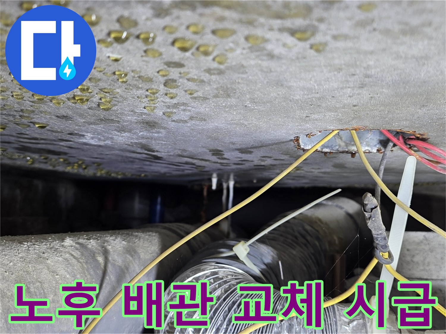 광진구 능동 빌라 누수 - 노후 배관 교체 시급