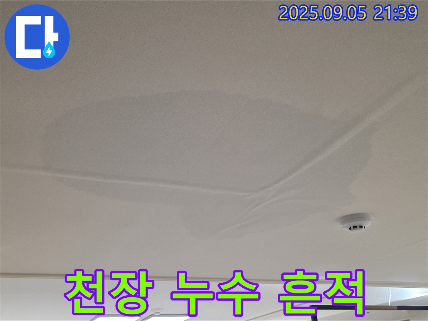 면목동 사가정 센트럴아이파크 천장 누수 - 젖어있는 천장
