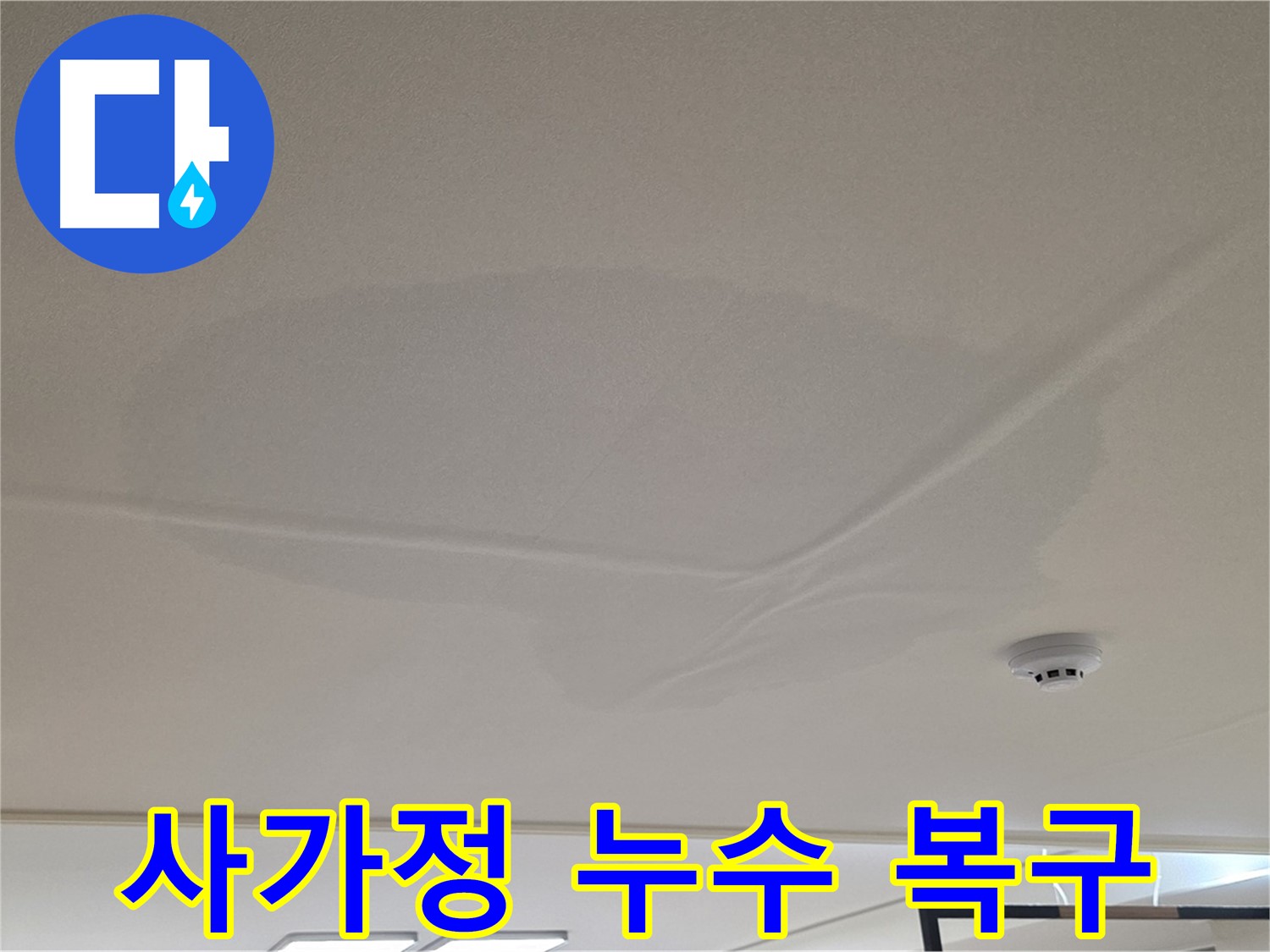 사가정 아파트 천장 누수 - 넓은 물 얼룩 - 완벽 복구 및 재발 방지