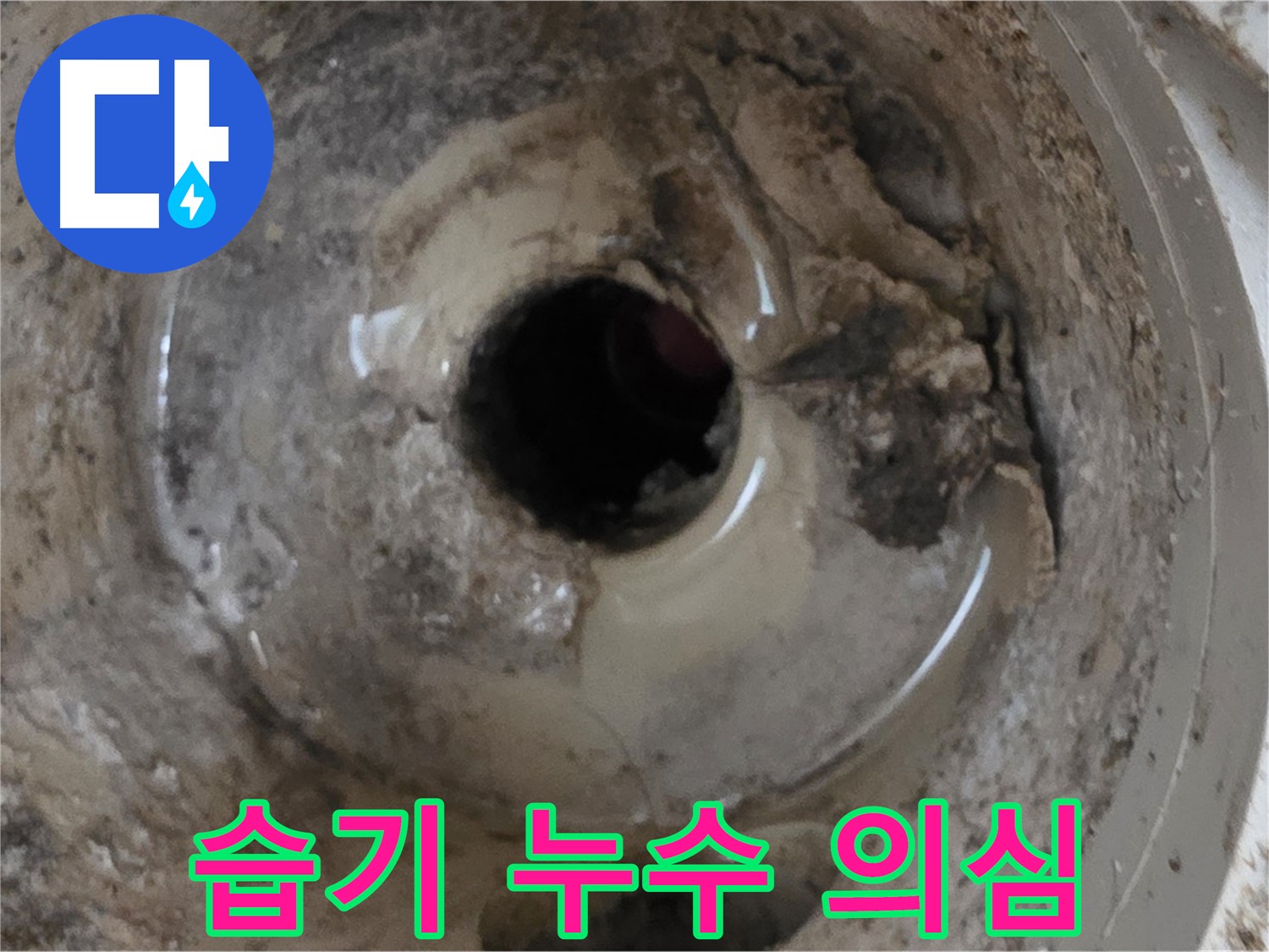 포천 일동 기산베스트빌 아파트 - 베란다 배수구 주변 습기, 누수 가능성 점검!
