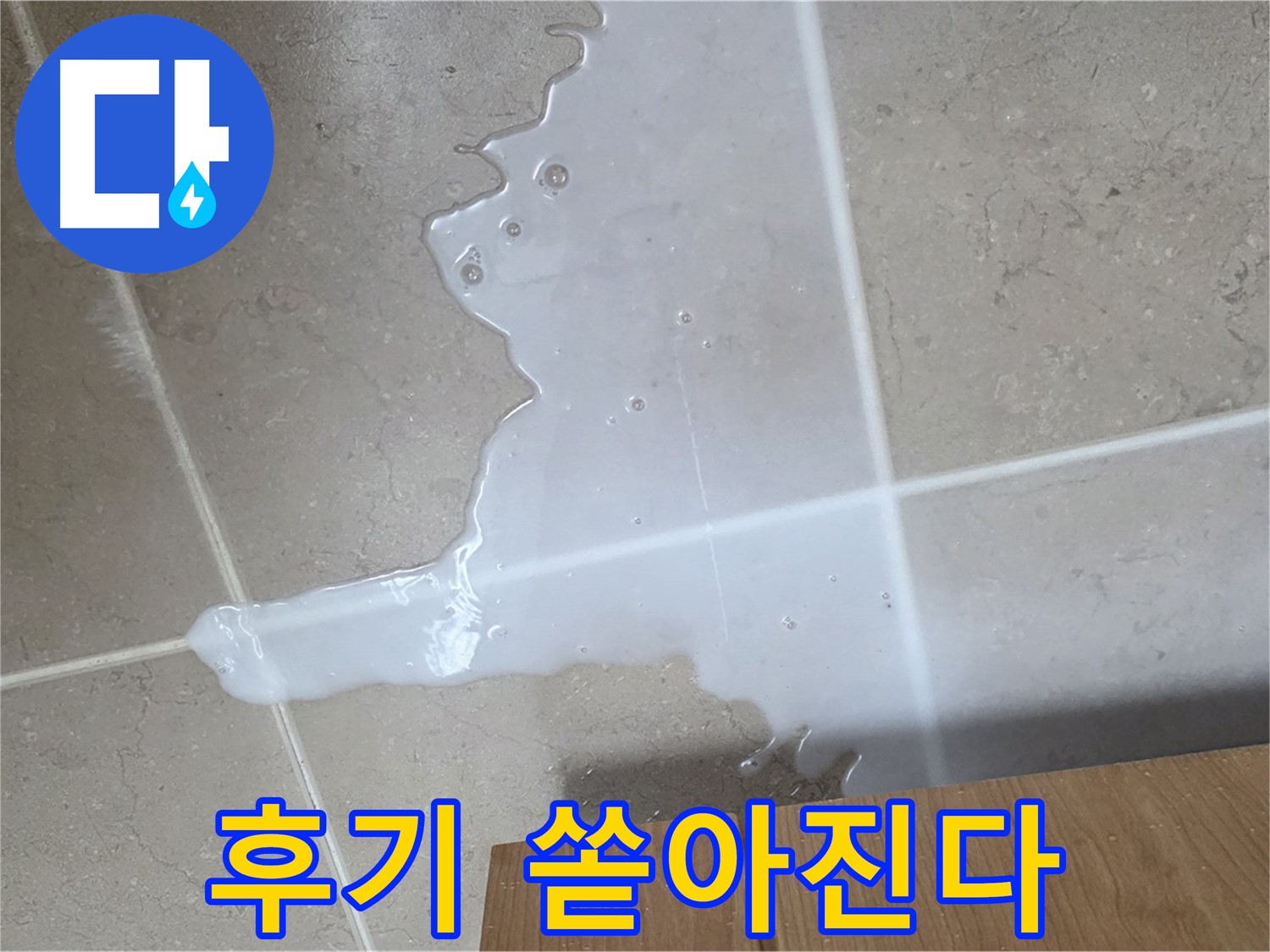 포천 일동 기산베스트빌 아파트 - 씽크대 누수 해결 후 고객 만족 후기 (가상) - 고객 만족 후기 쏟아진다