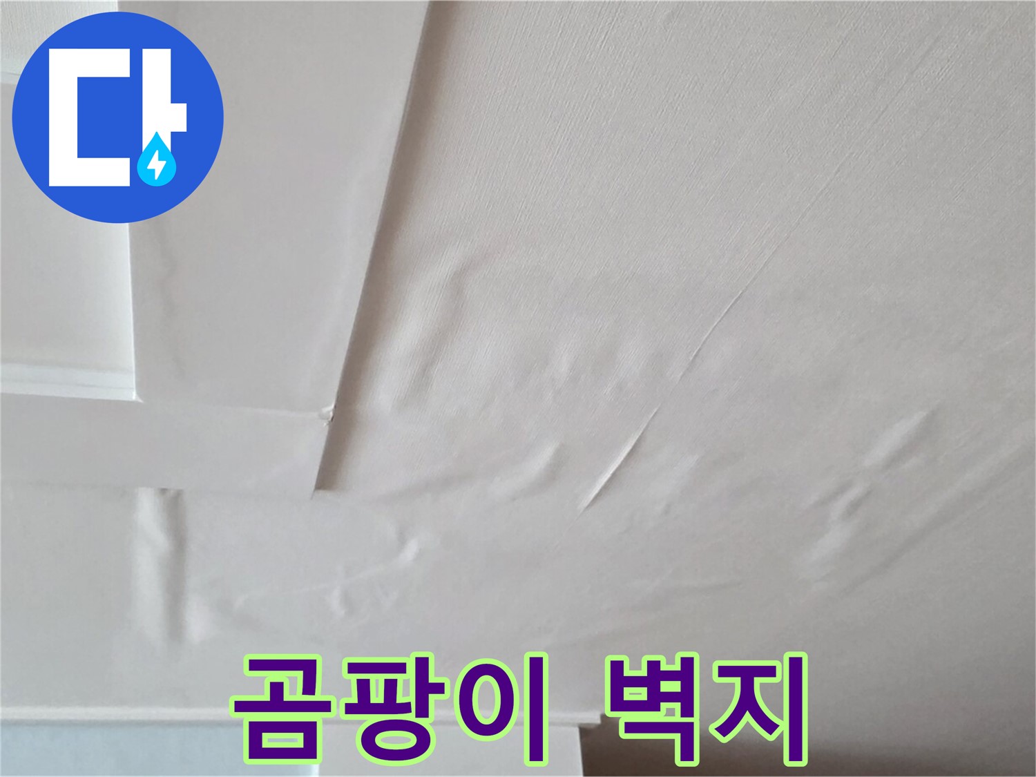 포천 일동 아파트 천장 누수 - 곰팡이 가득한 벽지 - 어지럼증 유발