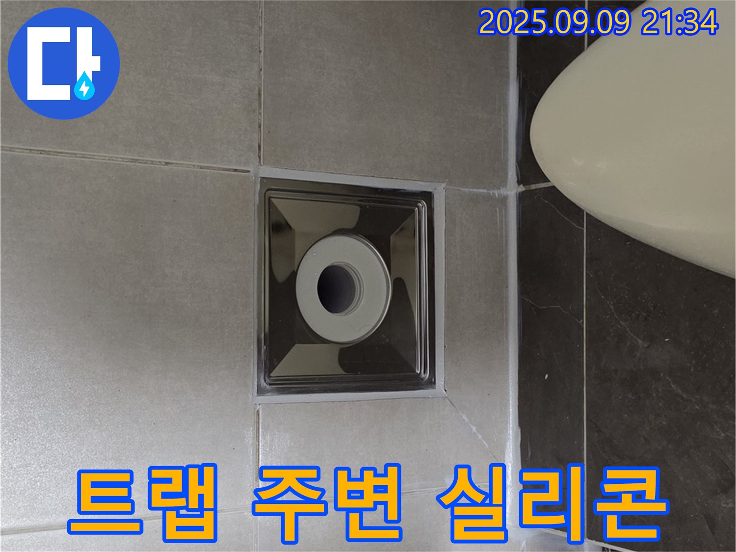 양주 옥정 아파트 화장실 누수 - 트랩 주변 실리콘 재시공으로 누수 해결