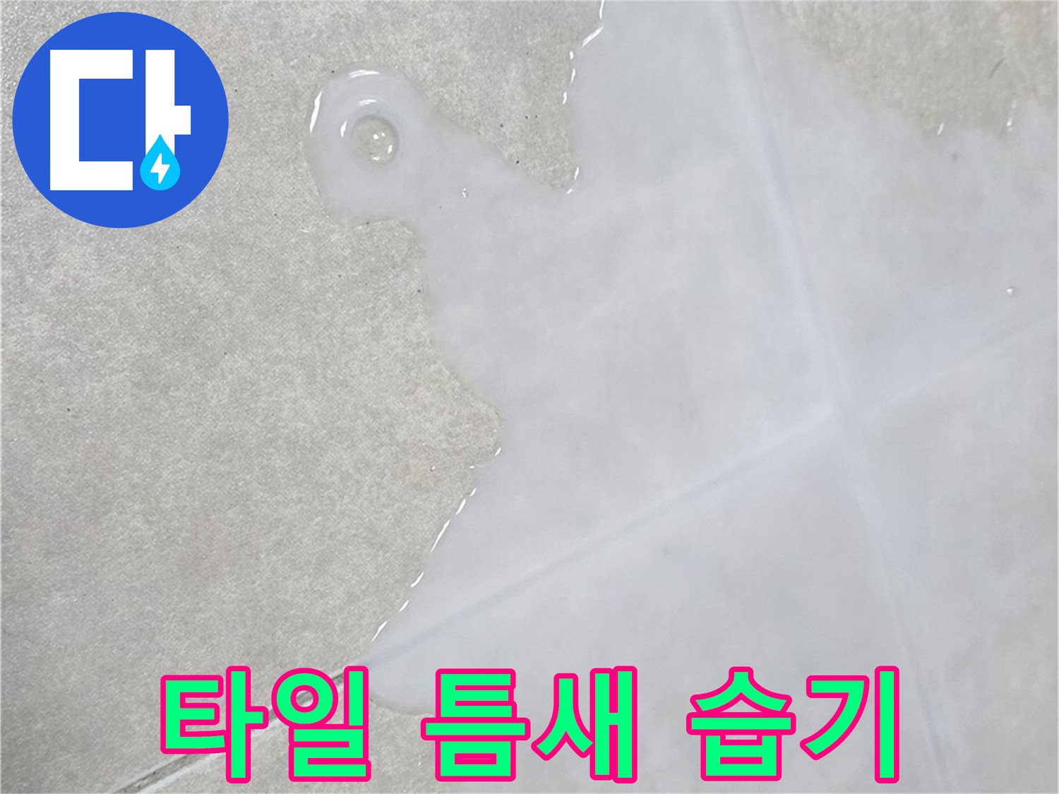 양주 옥정동 율정마을13단지 아파트 욕실 타일 틈새 습기 - 누수 가능성 진단