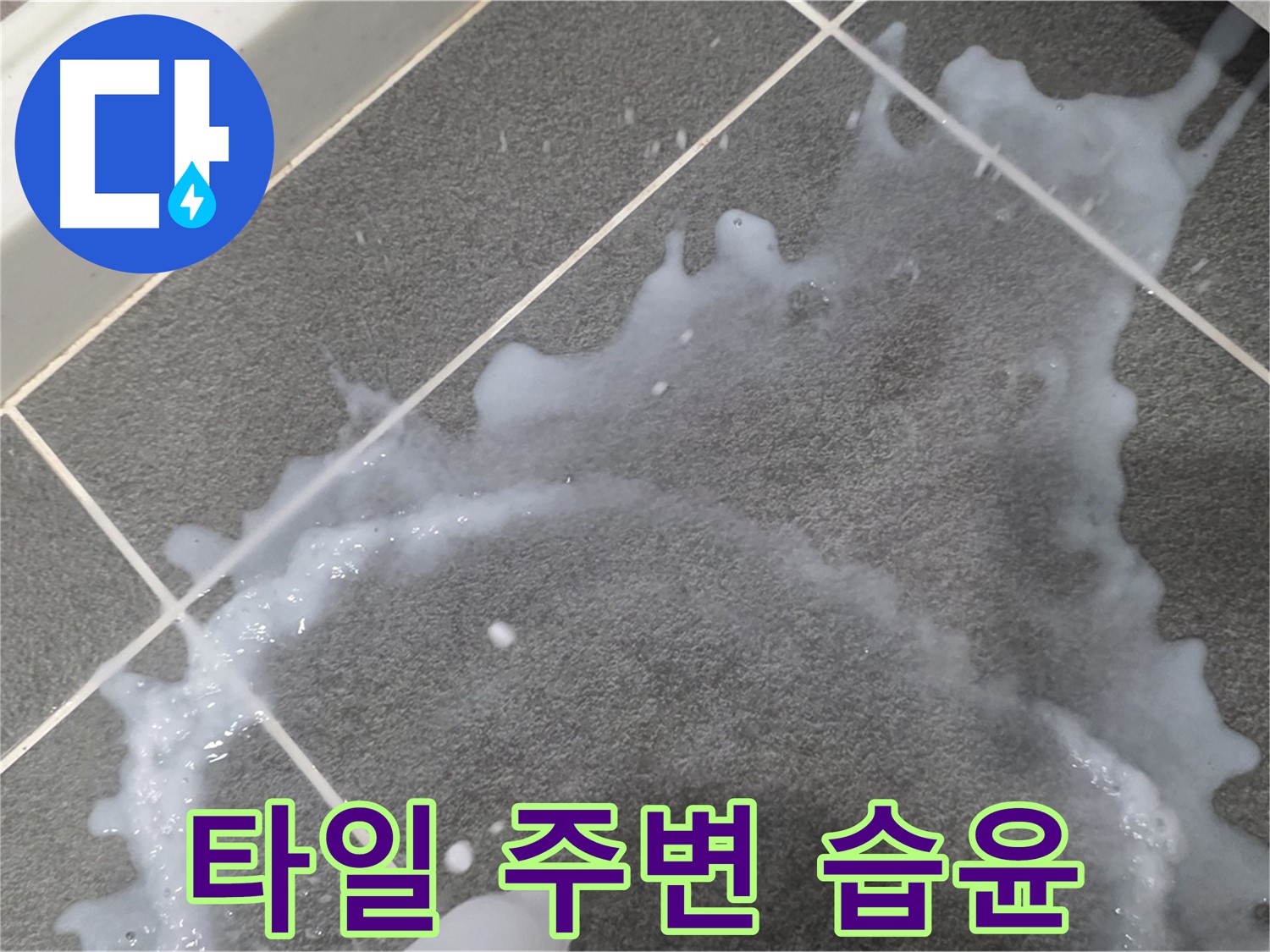 파주시 동패동 운정어반프라임 1201동 아파트 타일 주변 습윤 - 초기 누수 해결, 책임감 있는 시공으로 마무리합니다.