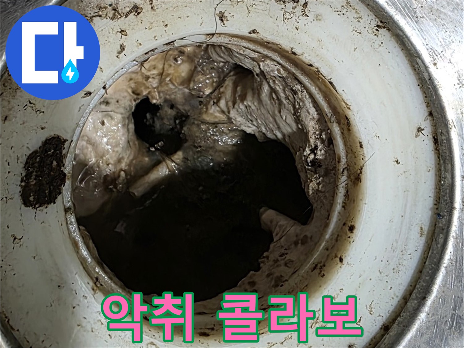 중계동 현대5차 211동 누수 - 배수구 속 검은 덩어리 - 악취와 막힘의 콜라보