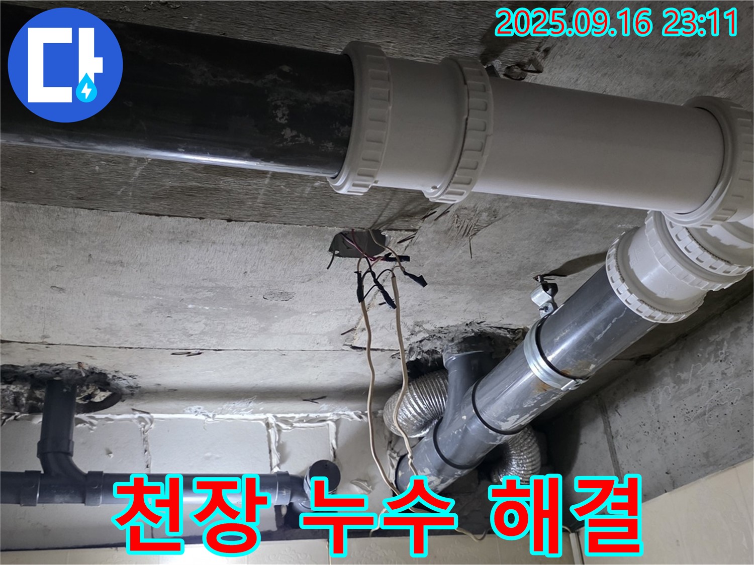 천장 누수 - 윗집 문제 해결 전문가 - 은평구 신사동 새절역 현대아파트