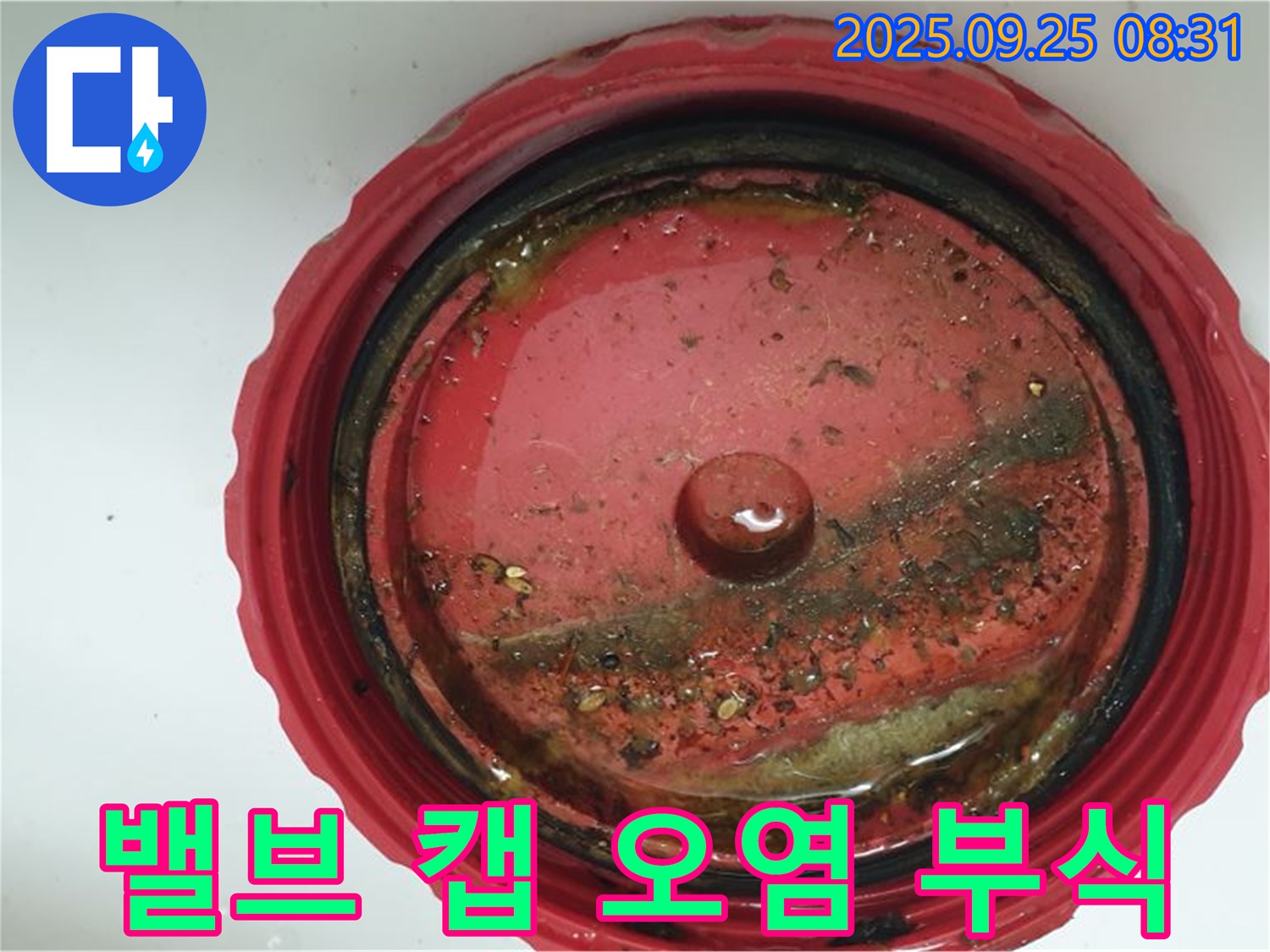 광적면 밸브 캡 내부 오염 및 부식 심각 - 누수 가능성을 철저하게 점검한 후 완벽하게 해결할 것을 보장합니다.