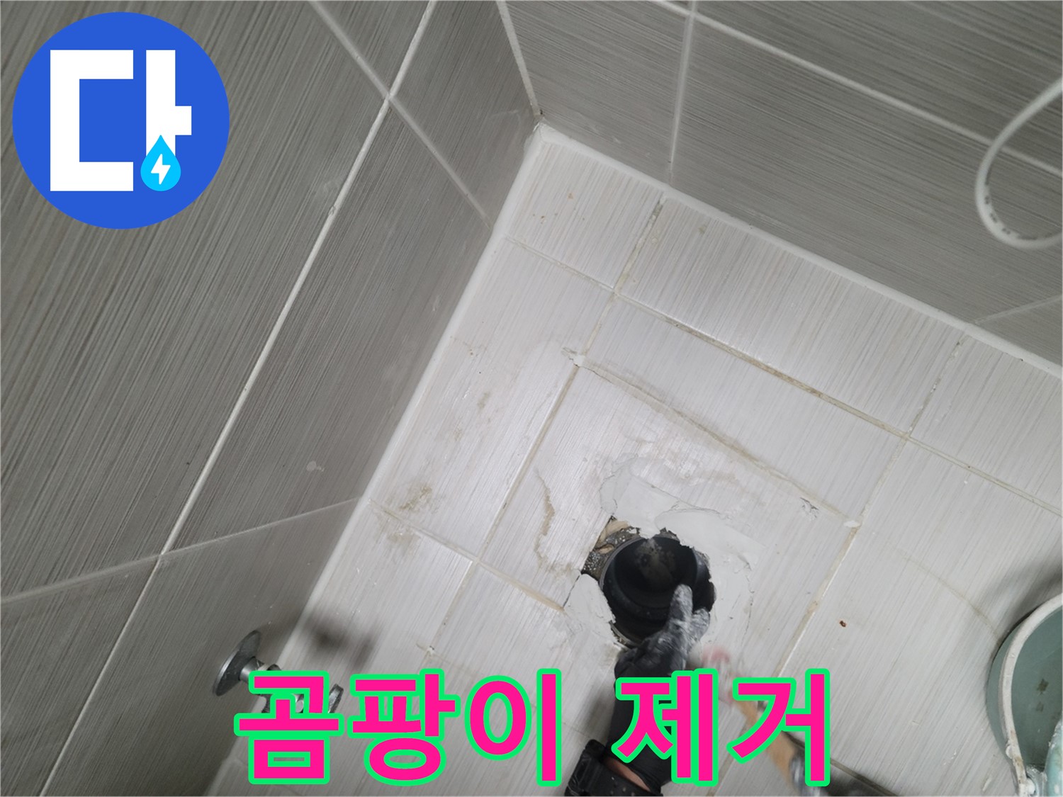 동두천 누수 - 욕실 하수구 주변 곰팡이 제거 및 누수 해결