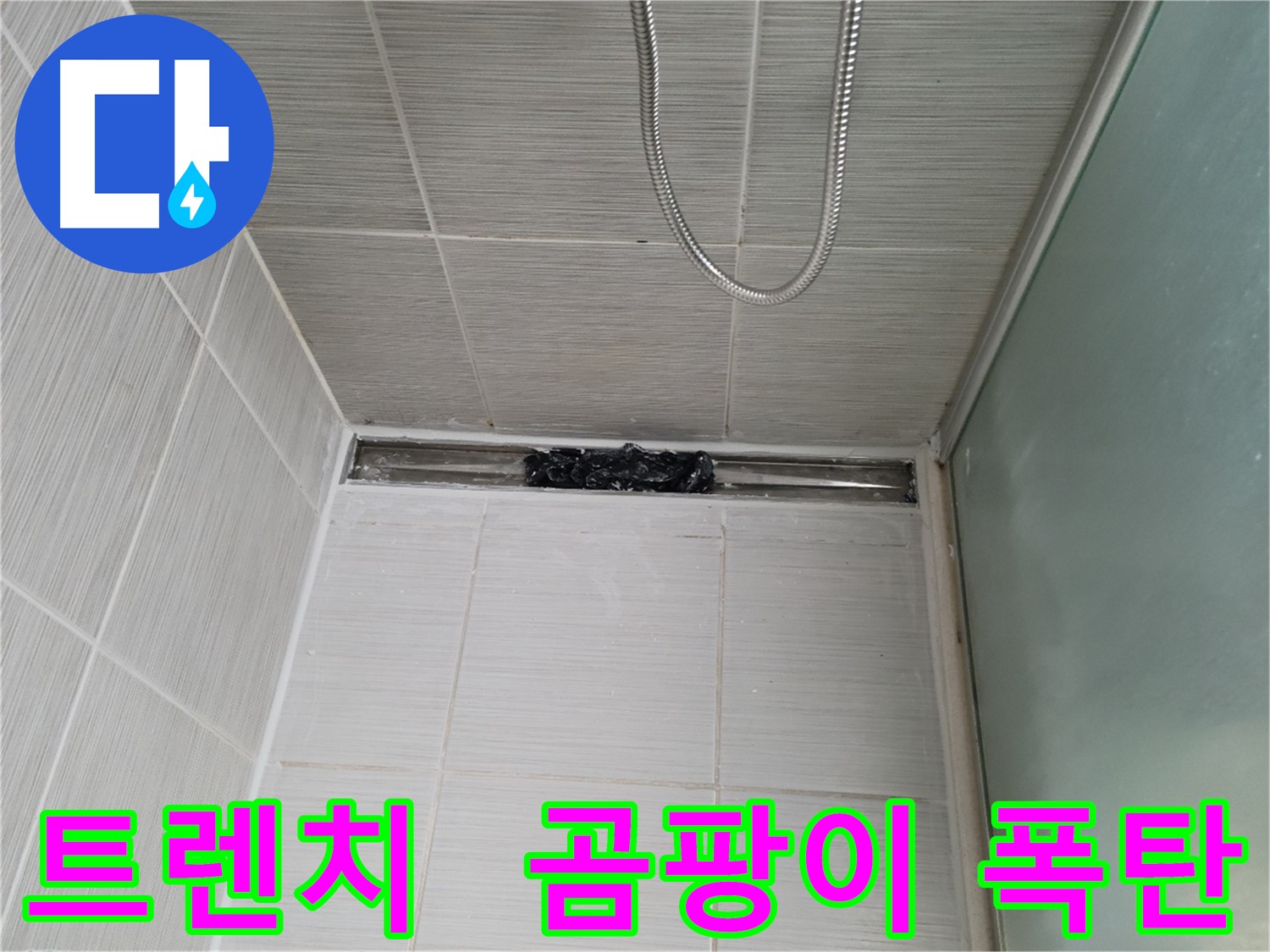 샤워부스 트렌치 - 곰팡이 폭탄 투하 직전?!