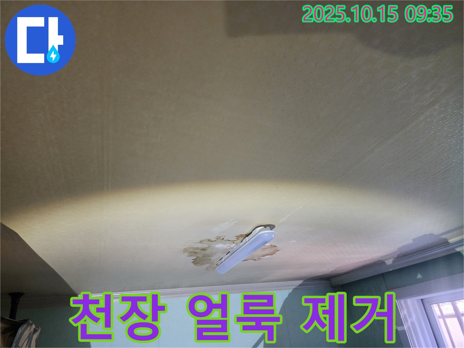 노원구 공릉동 빌라 천장 누수 - 얼룩 제거, 깨끗한 천장 되찾기 프로젝트