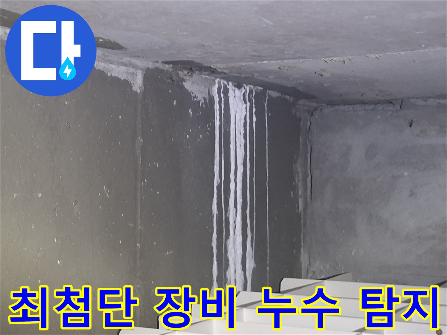 분당 건물 계단 누수 - 최첨단 장비로 정확하게 누수 탐지
