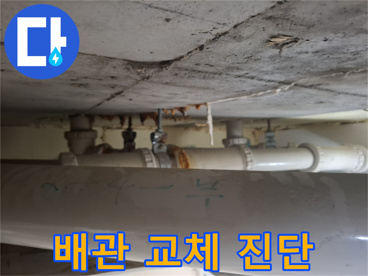성남 분당 봇들마을 2단지 아파트 - 천장 배관 교체 시기 긴급 진단