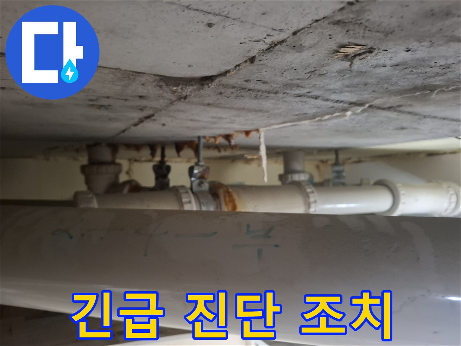 성남 분당구 정든마을 아파트 - 배관 누수 긴급 진단 및 신속 조치 진행