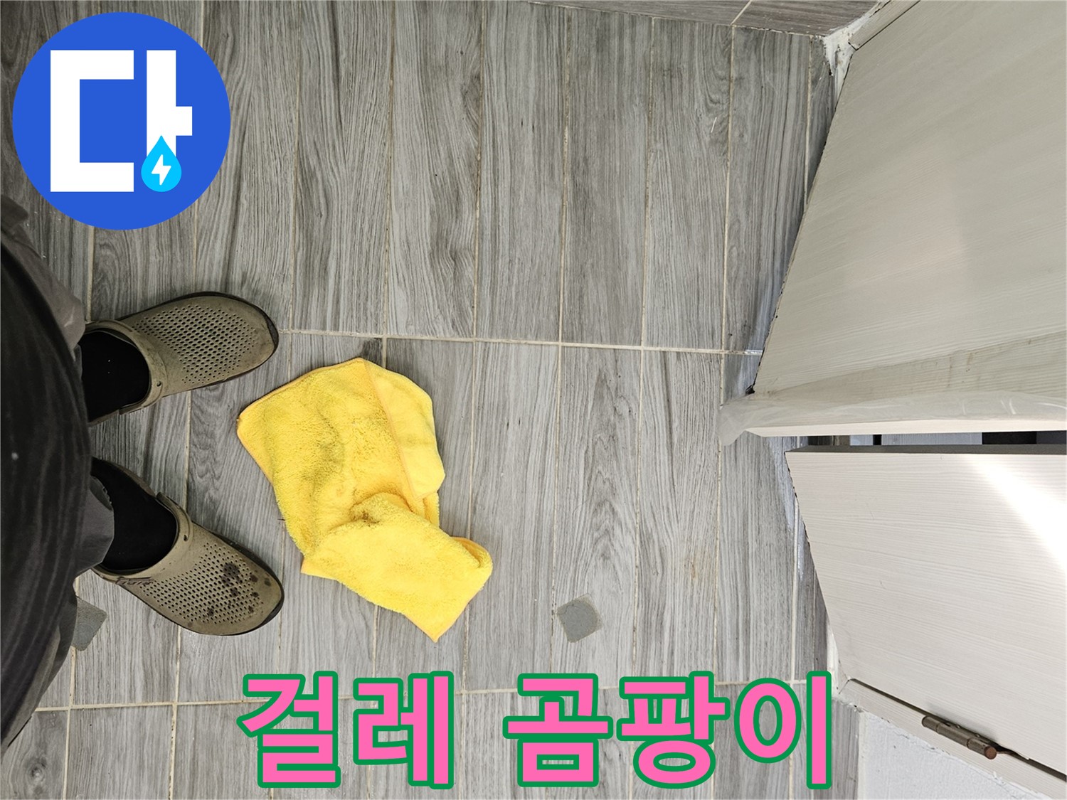 젖은 걸레와 곰팡이 냄새 - 누수 가능성이 매우 높습니다.