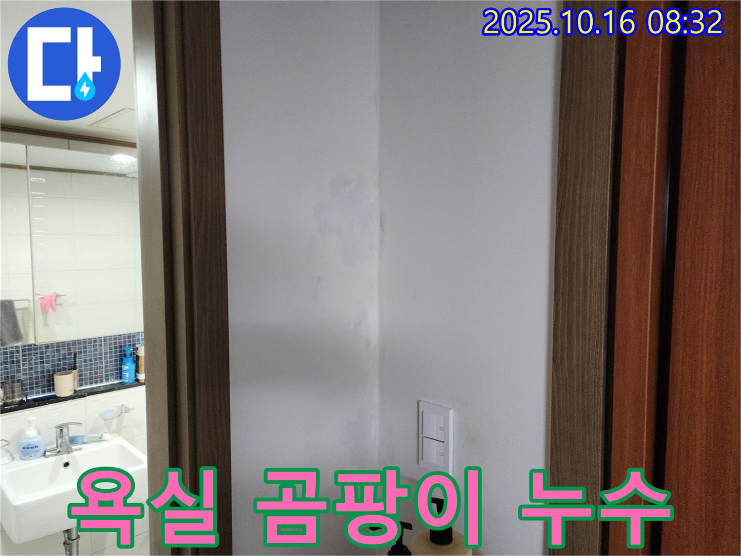 양주시 남면 경신리 욕실 곰팡이 - 숨겨진 누수 의심