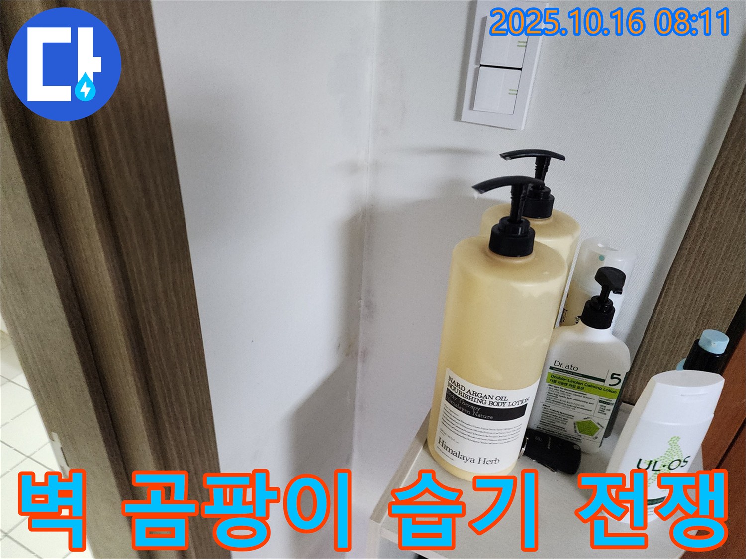 양주시 남면 경신리 욕실 - 벽 곰팡이 - 습기와의 전쟁을 선포하고 누수 해결