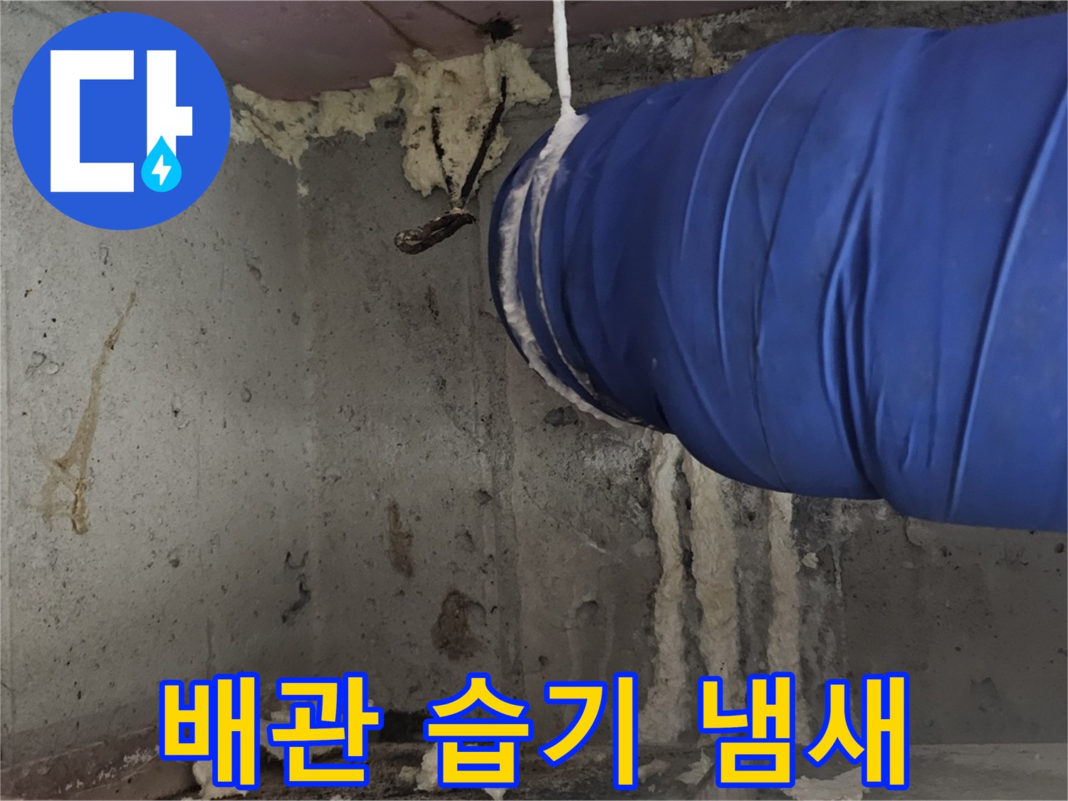 오목로5길 누수 - 배관 폼 충진 시공으로 습기와 냄새 제거