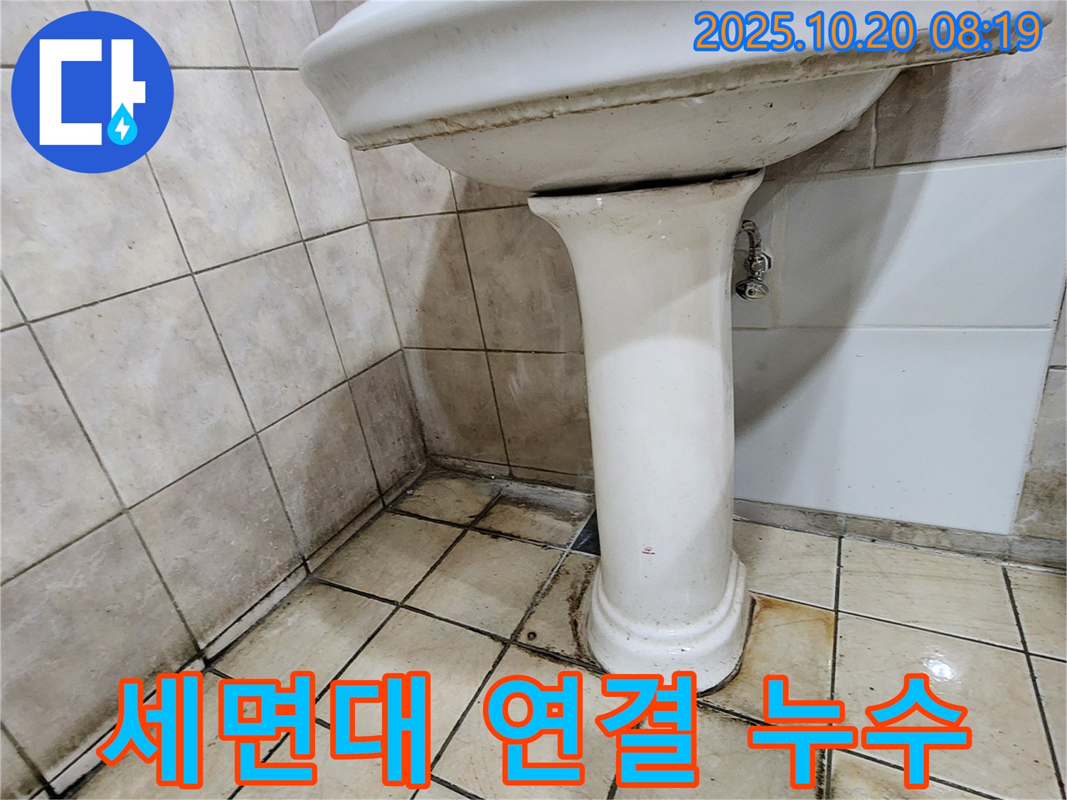 양주시 장흥면 석현리 세면대 연결 부위 누수 - 세면대 배관 연결 부위에서 누수가 발생하여, 연결 부위를 다시 조여 누수를 해결했습니다.