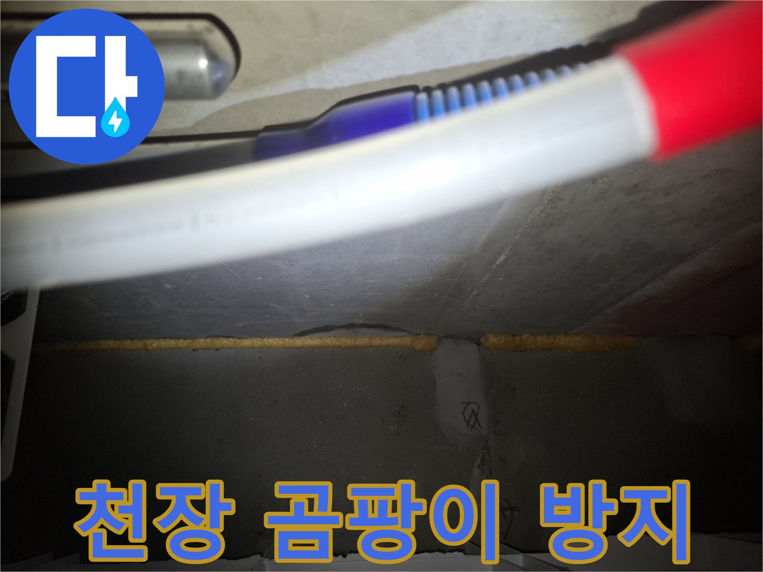 천장 폼 충진 후 - 곰팡이 걱정 싹!