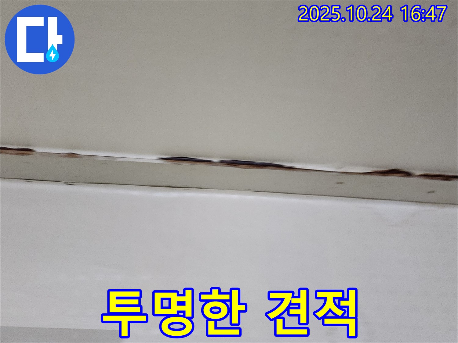 양주시 양주1동 누수 - 합리적인 견적과 투명한 공사 과정