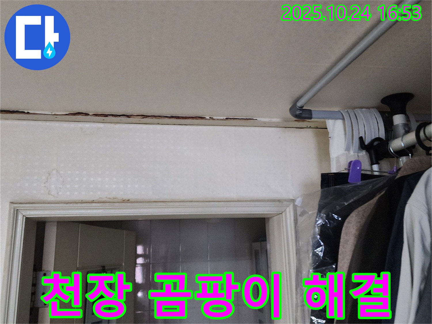 양주시 - 천장 곰팡이 - 누수 해결 우선